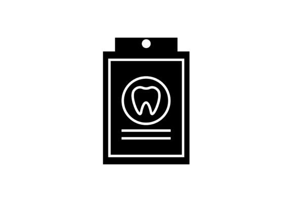 A Designer's Take on the Diagnosis of Teeth Glyph Icon