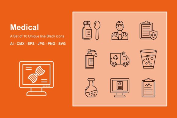 A Designer’s Hands-On Review of the Medical Line Icon Set for Embroidery