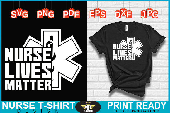 Evaluating the NURSE LIVES MATTER Typography Design for Embroidery