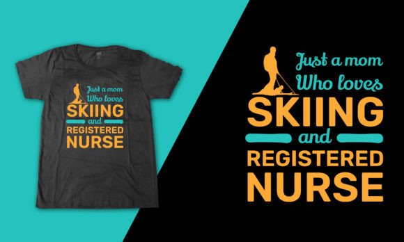 Registered Nurse Skiing Mom: A Heartfelt Design for Makers